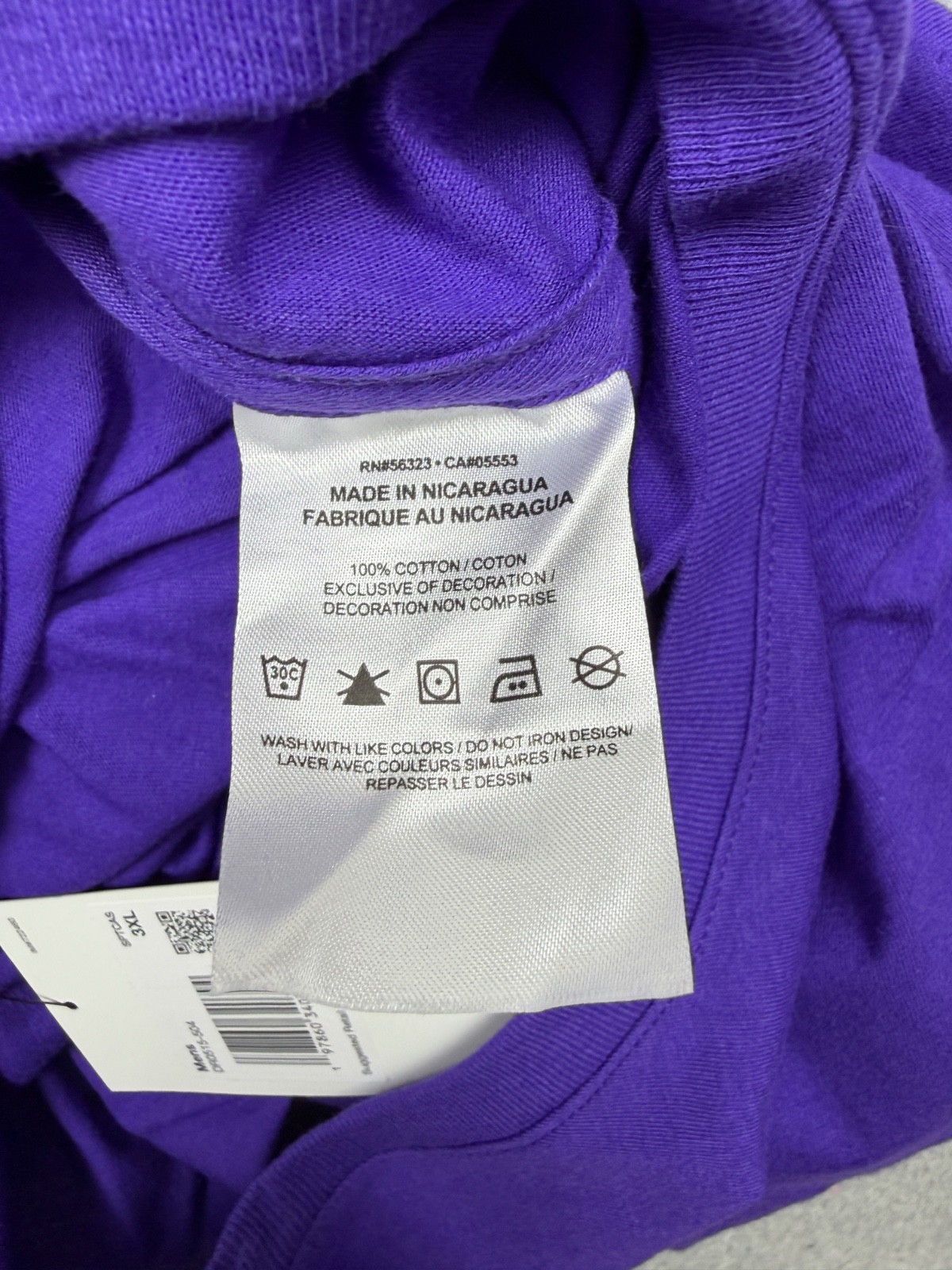 Nike T Shirt Men’s 3XL Purple Swoosh Short Sleeve Crew Neck NWT