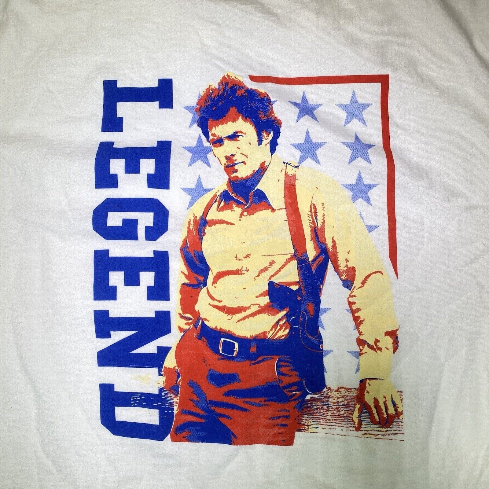 Legend Old Row Clint Eastwood Shirt Short Sleeve White Unisex S-2345XL