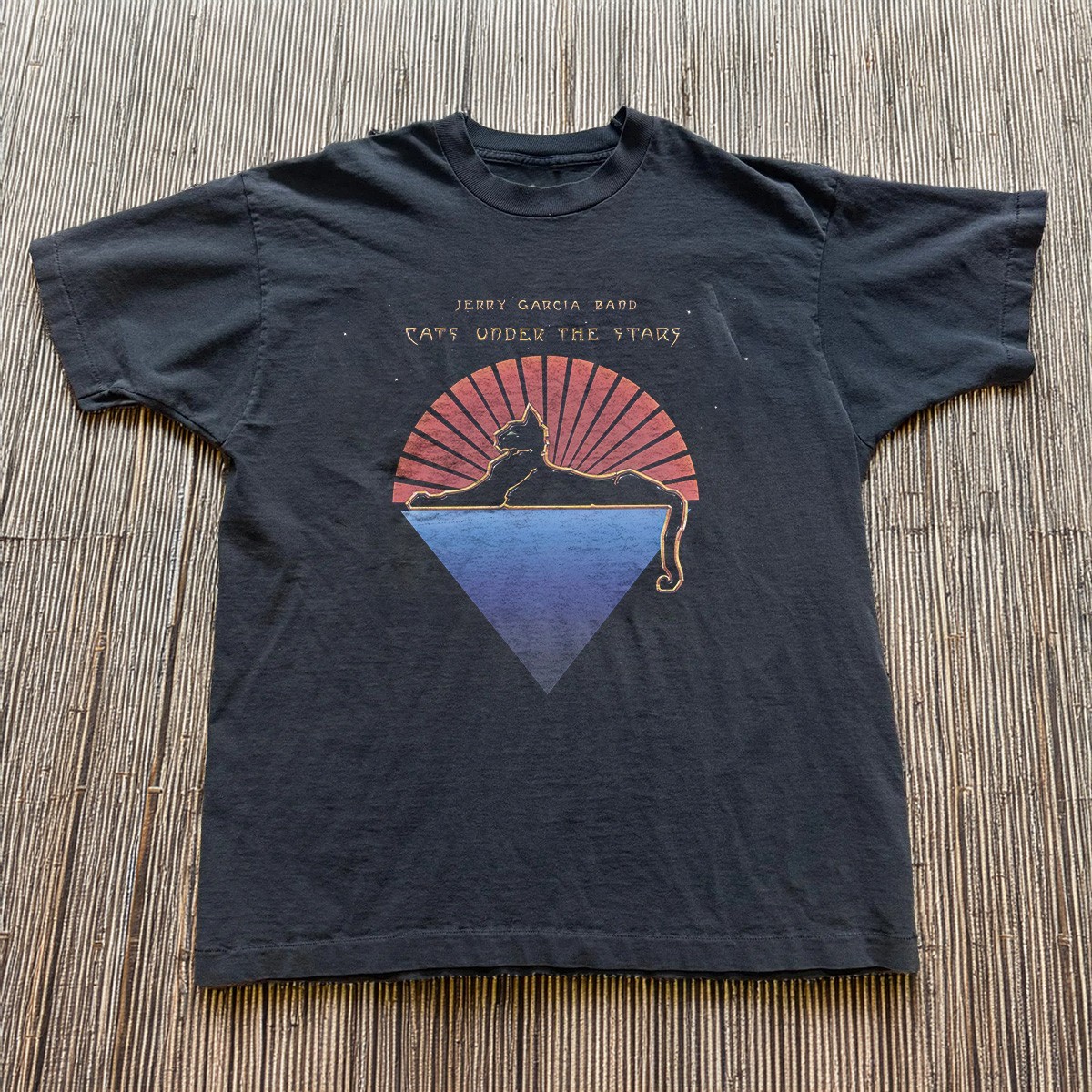 Cats Under The Stars Unisex Black T-shirt Size S-5XL