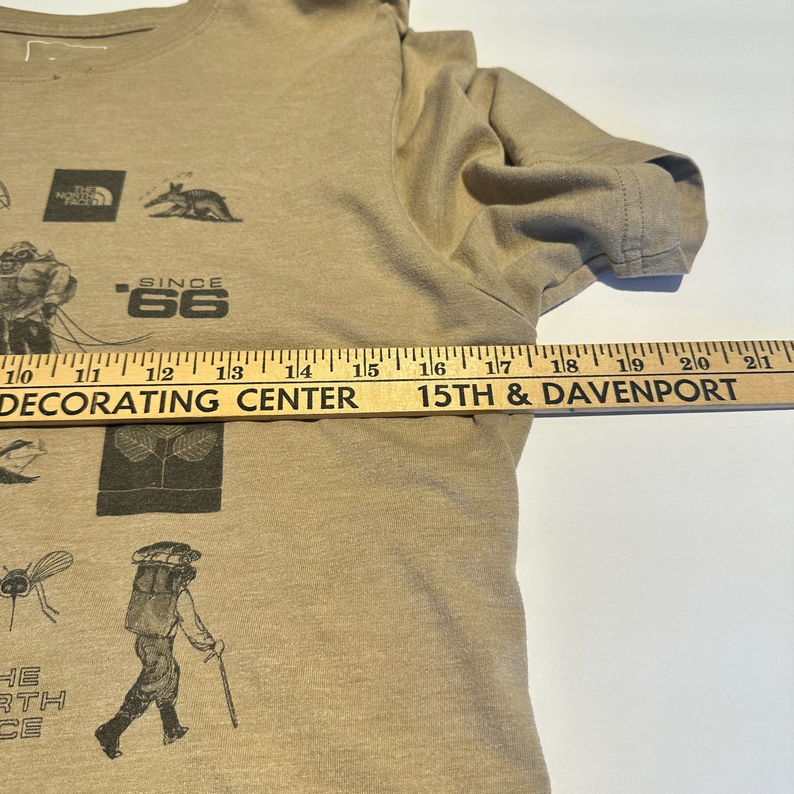 The North Face Tan Graphic T Shirt Berkeley California Gorpcore Mens Small