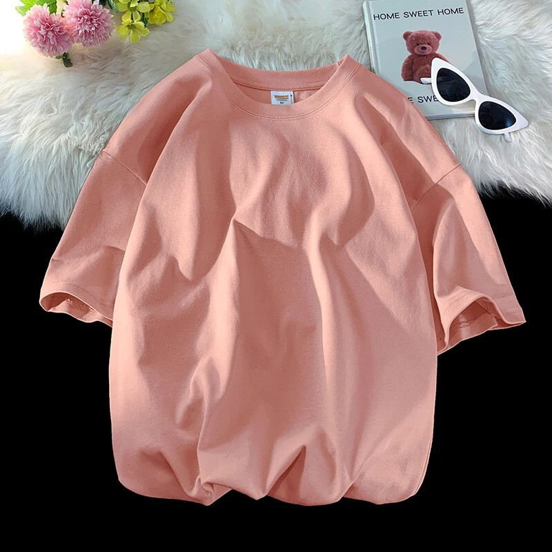 100% Cotton O-Neck Oversized Summer Short Sleeve Men’s T Shirt HipHop Streetwear