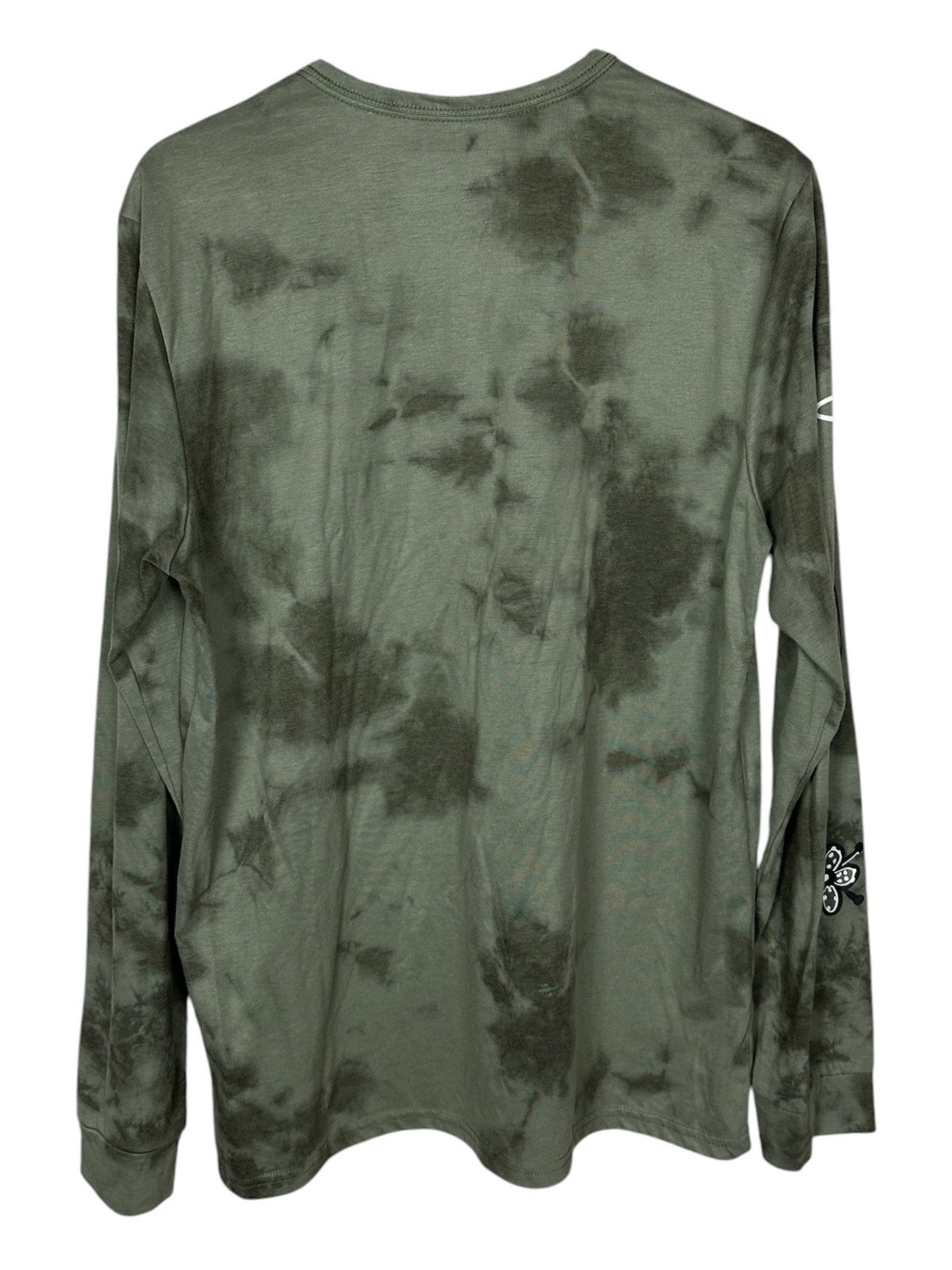 Roark Mens Large Mathis Green Tie Dye Long Sleeve T-Shirt Cotton Blend Pullover