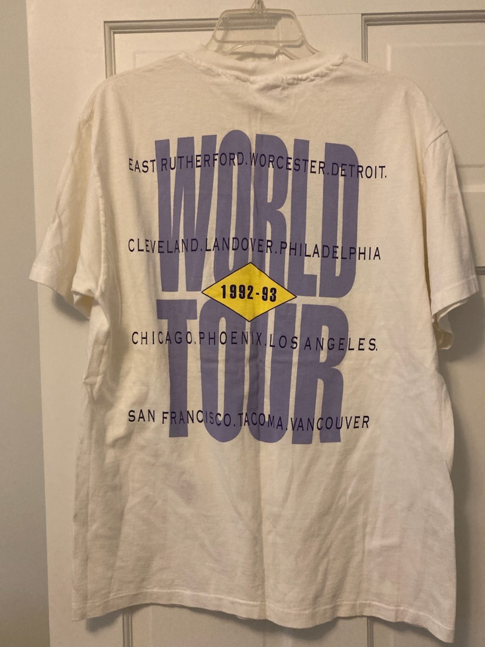 Vintage Bruce Springsteen 92-93 World Tour M L (42-44) Heavyweight T Shirt USA