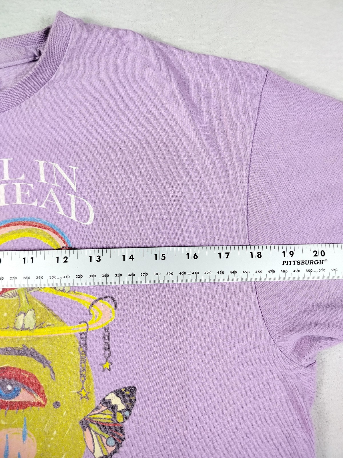 Teen Hearts Shirt Large Men Purple It’s All In Your Head Mushroom Hippie Trippy