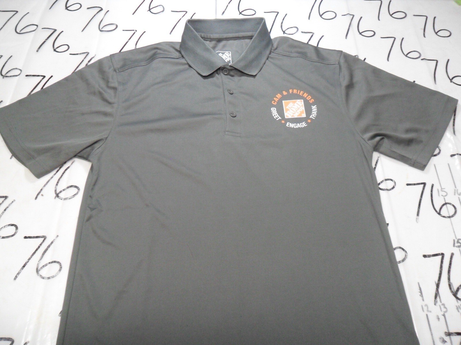 Small The Home Depot Greet Engage Thank Cam & Friends PolovShirt