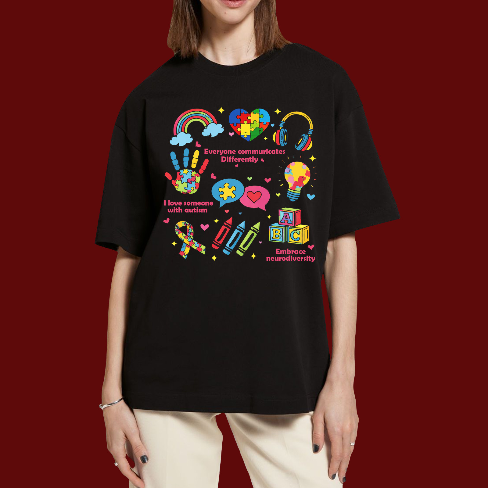Autism Awareness Shirt Puzzle Piece Neurodiversity Tee