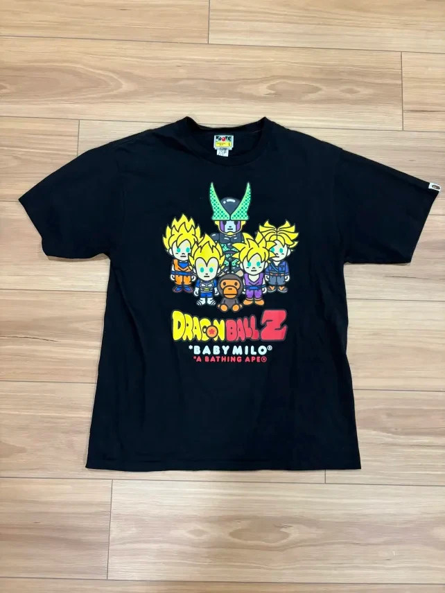 BAPE x Dragon Ball Z Baby Milo Super Saiyan & Cell Tee Black Size Large