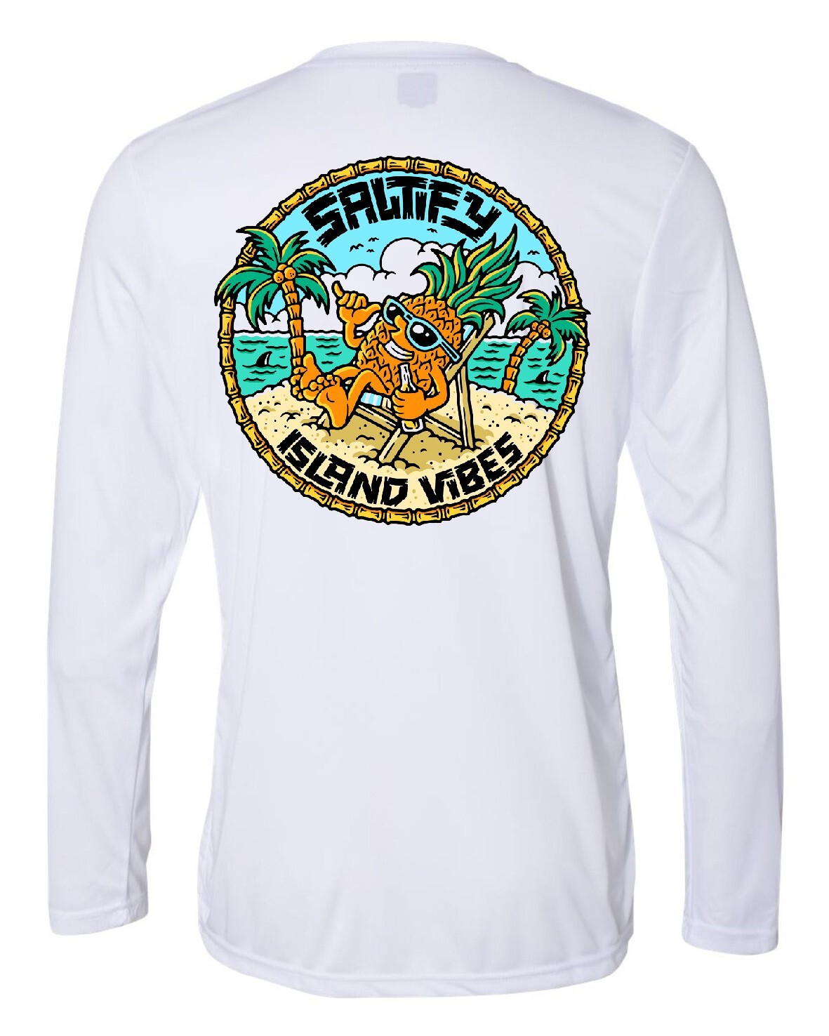 Long Sleeve Microfiber Fishing Boating UPF 50 Sun Protection Shirt
