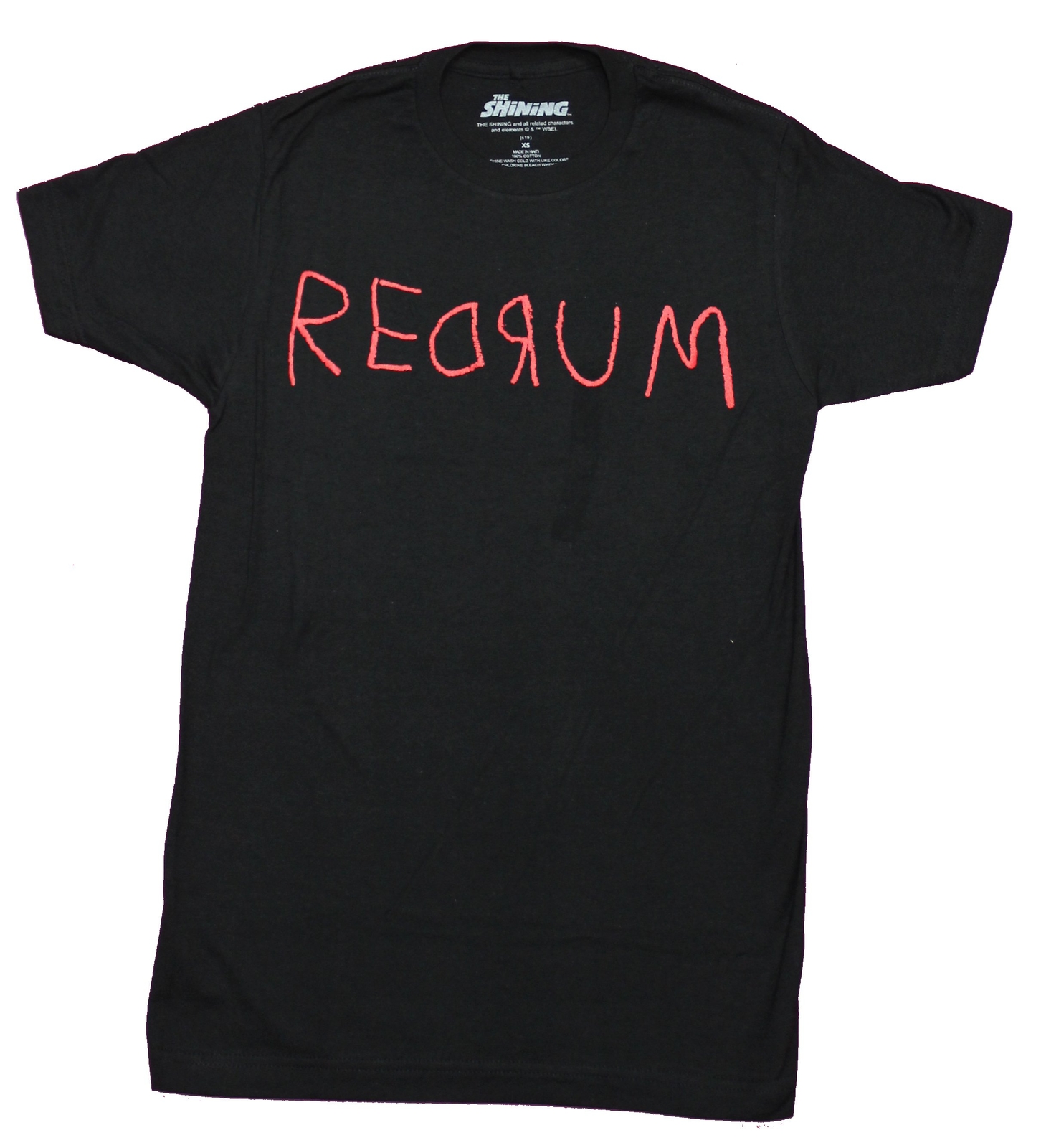 The Shining Adult New T-Shirt – Redrum Scarred Word Pic