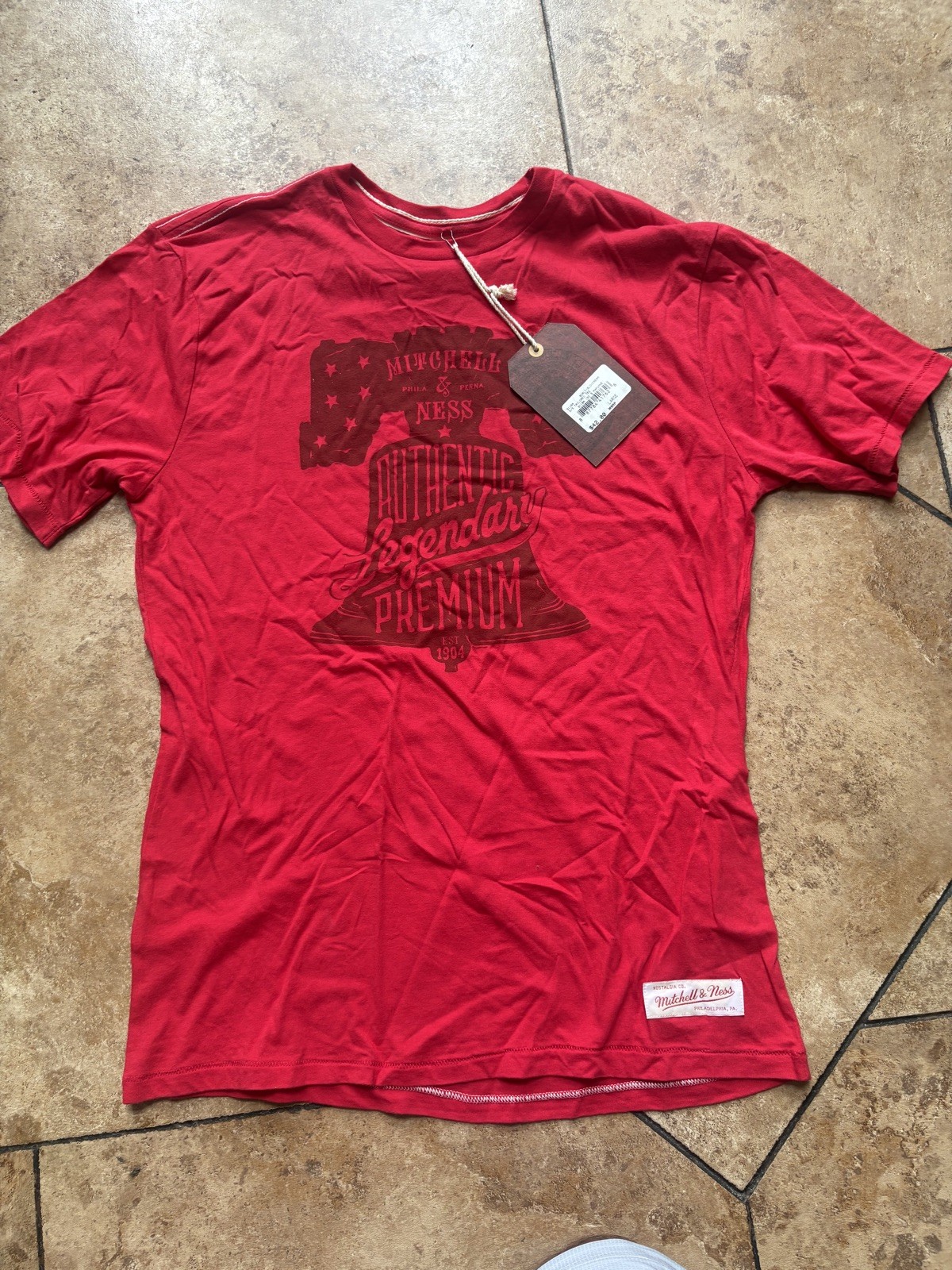 Large Mitchell & Ness Branded with M&N LOGO AND BELL ON FRONT TAILORED FIT