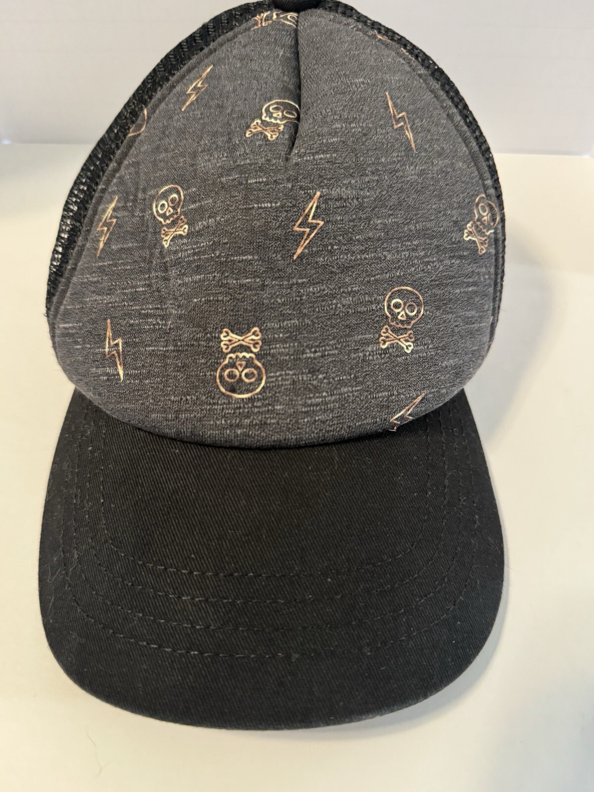 Black Hat logo is Skulls & lighting bolts Adjustable