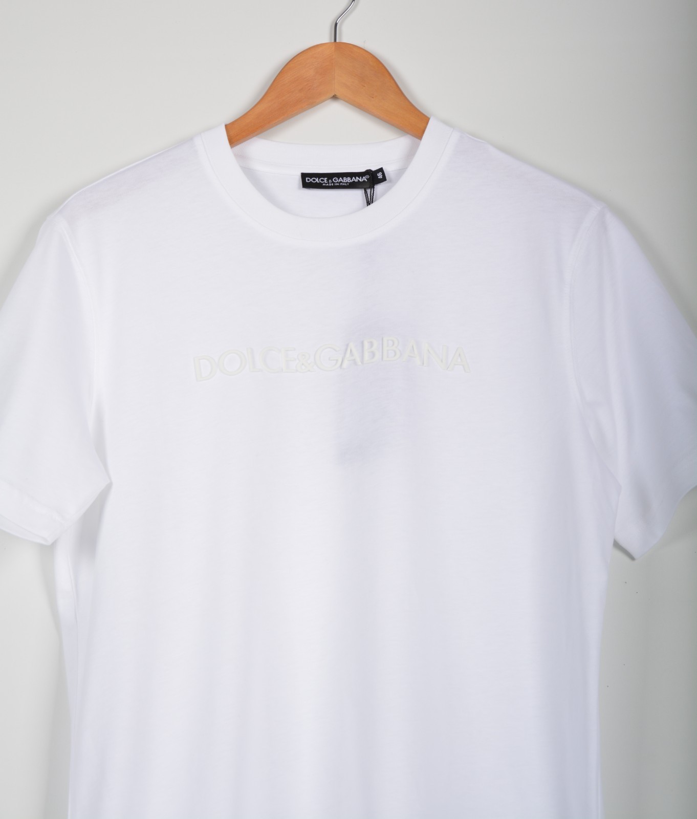 Men’s Dolce & Gabbana White Tonal Logo T-Shirt Men’s Size Medium