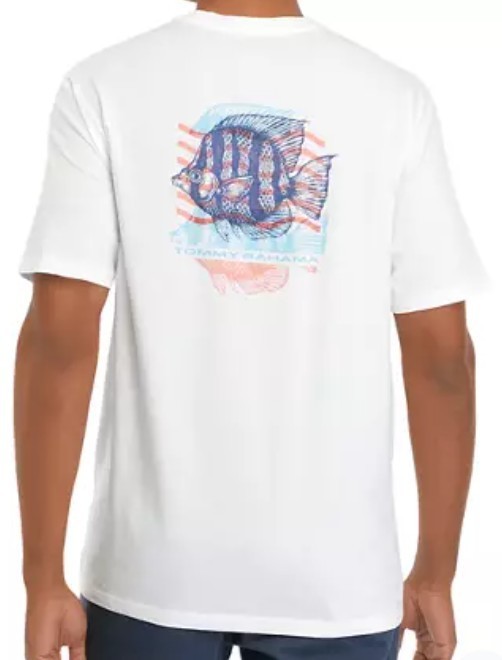 TOMMY BAHAMA White Shofishtication 100% Cotton T-Shirt NEW XL