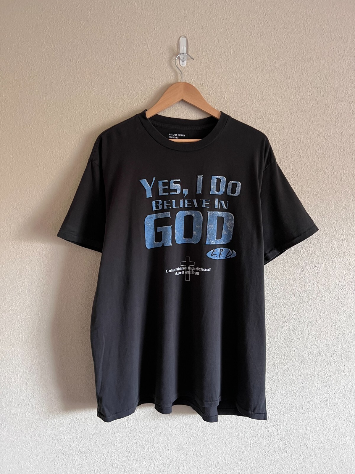 Enfants Riches Deprimes I Believe In God Columbine Tee – Size XL – Black – NEW
