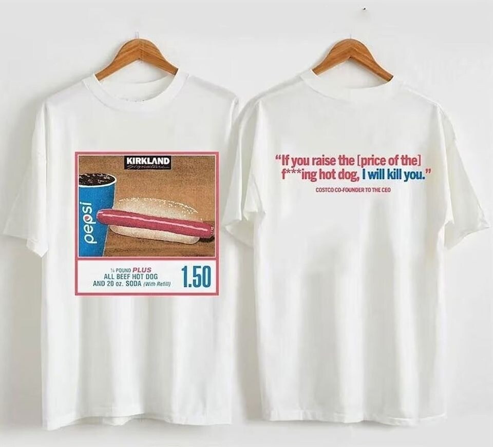 Costco Kirkland Hot Dog T-Shirt – Funny Food Tee for Fans of Costco