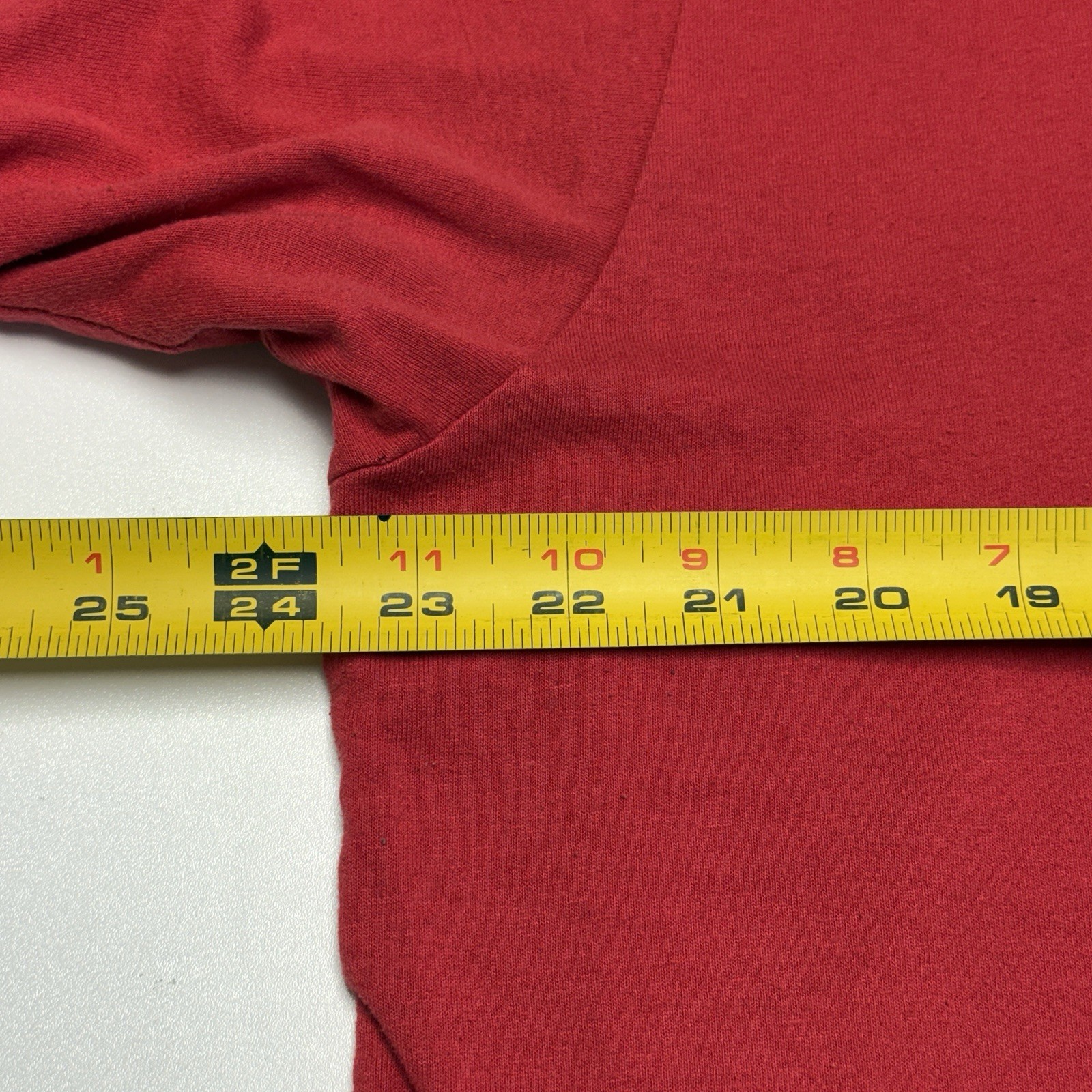 Vintage 90s Double Face Phys Ed T Shirt Mens XL Red/Yellow USA