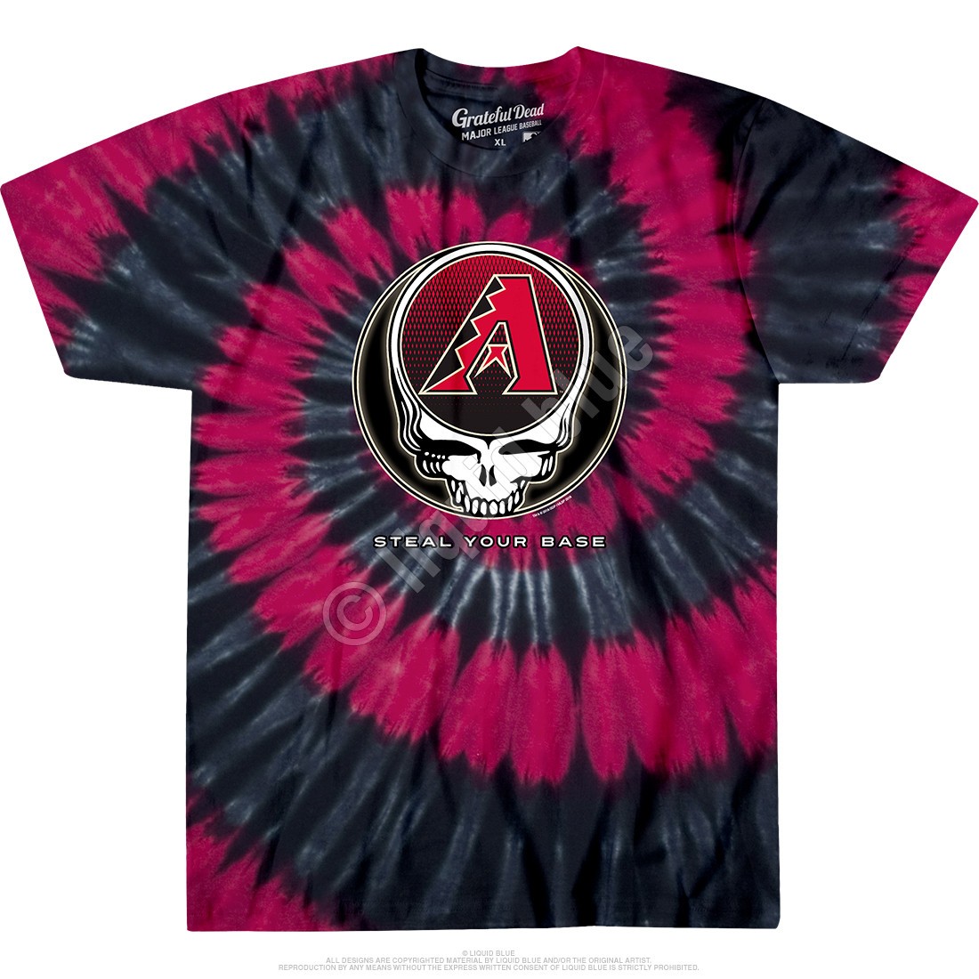 Arizona Diamondbacks Steal Your Base Tie-Dye T-Shirt — Grateful Dead Collab Styl