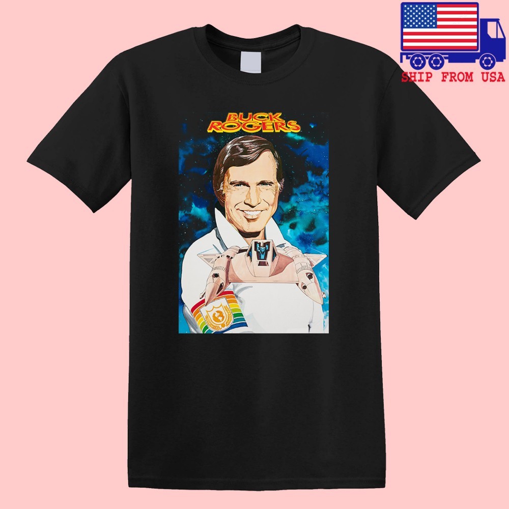Buck Rogers Retro Sci-Fi TV Show Men’s Black Size S-5XL