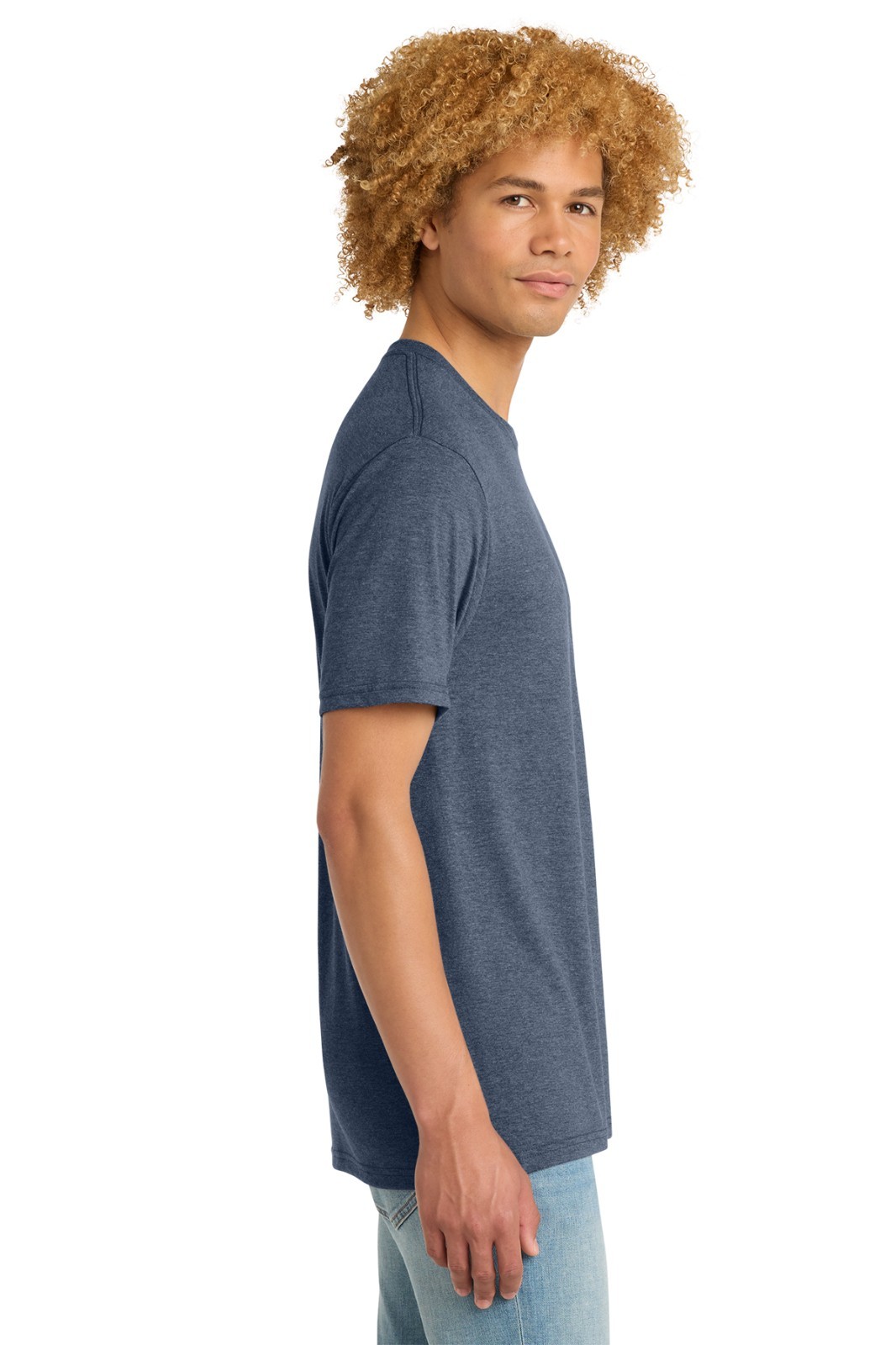 District DM130 Perfect Tri Tee Navy Frost M