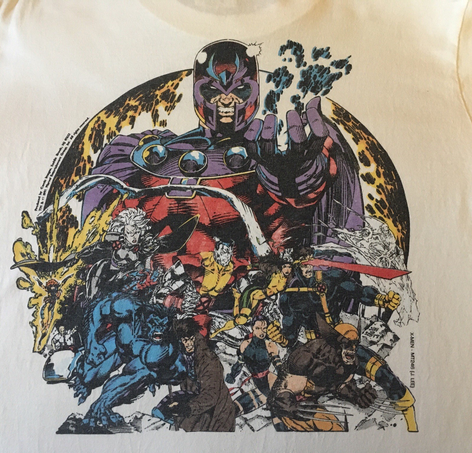 🔥Vintage 1991 Marvel X-Men Jim Lee Artwork T-Shirt (L) Pre-owned!🔥