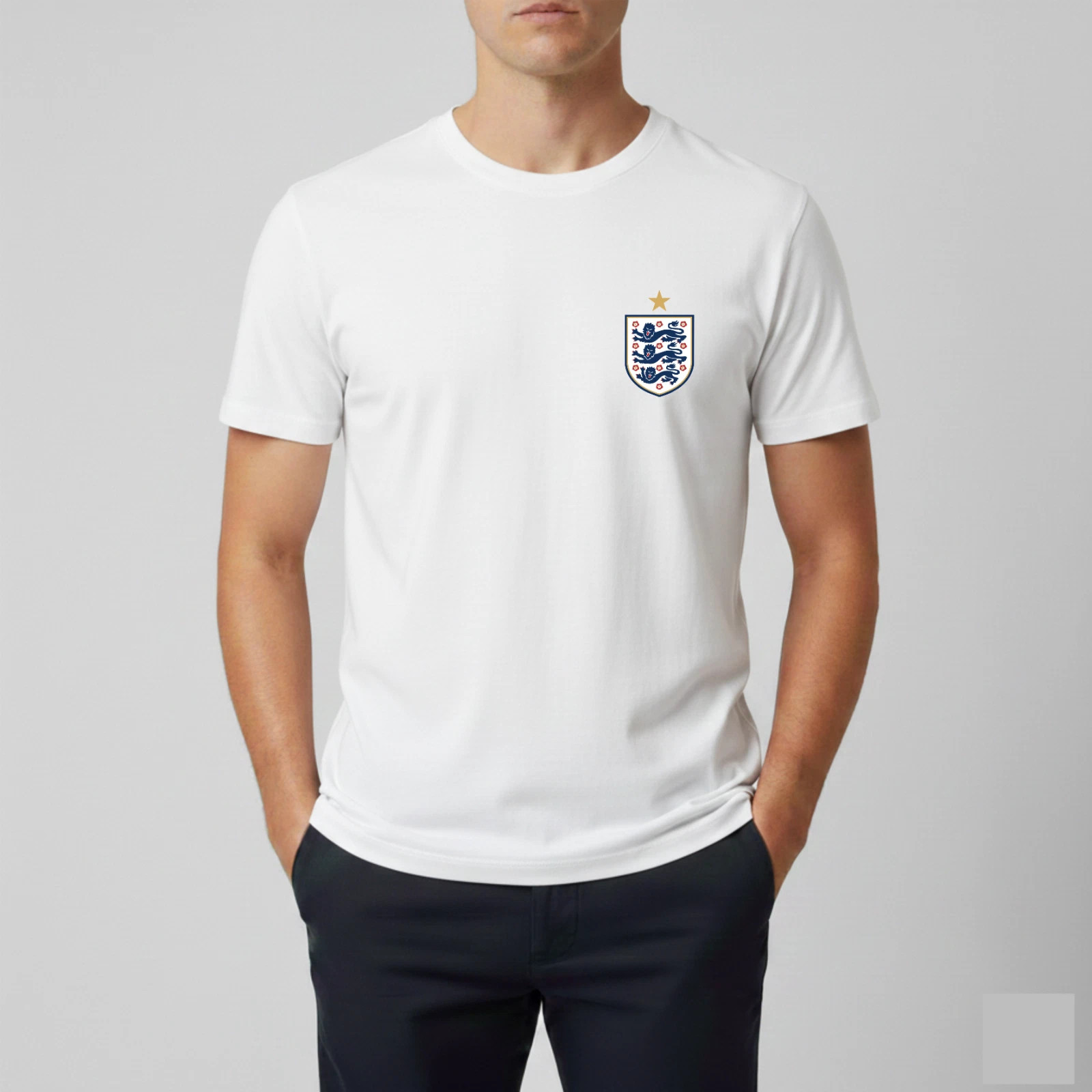 England Home T-Shirt Football Fan Tee England Home Adult Unisex Top HOT ITEM