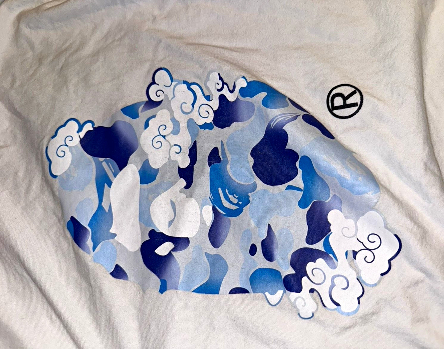 A Bathing Ape BAPE Store China Ape Head Graphic Logo Tee White Men’s M