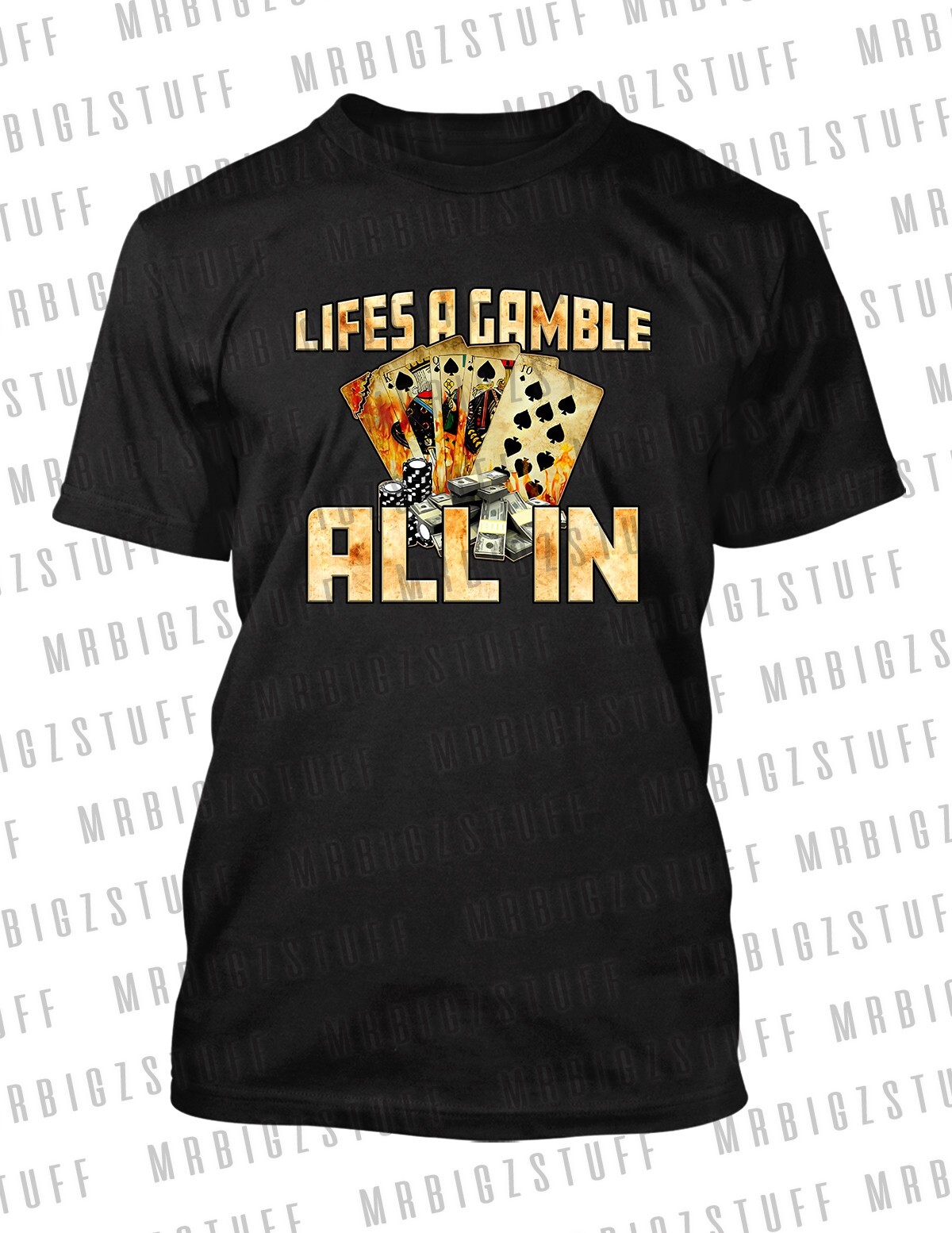 Life is a Gamble Tee Shirt to Complement Travis Jordan 1 Low OG Velvet