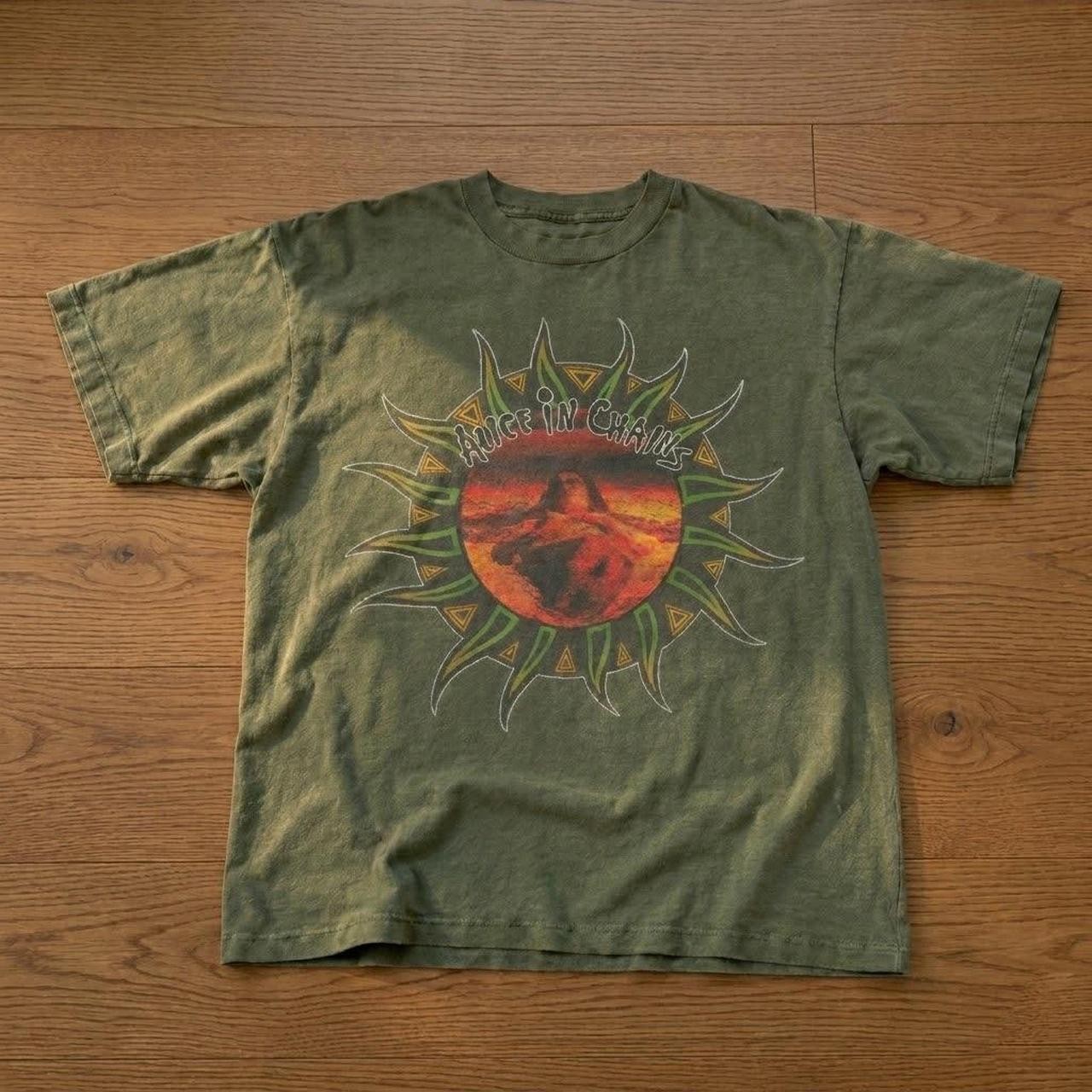 Alice In Chains Rock band 90s Military Green Retro Style Unisex T shirt NH29272