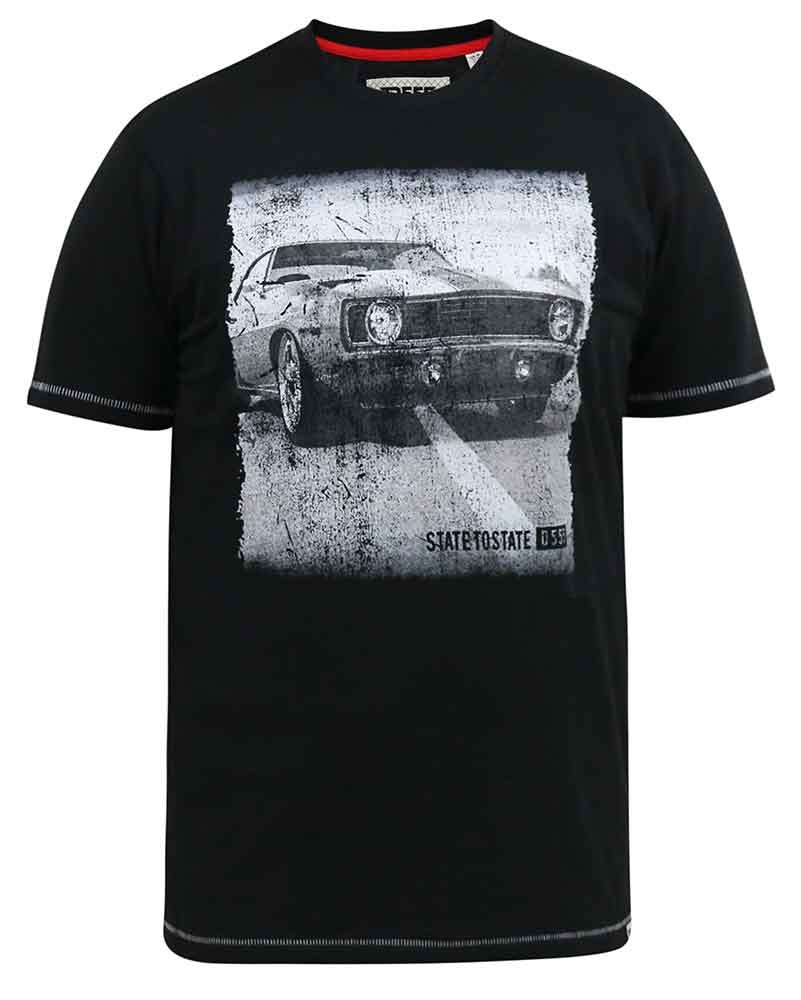 D555 Comfortable Men’s Quality Fashion Short Sleeve T-shirt with Round Neck
