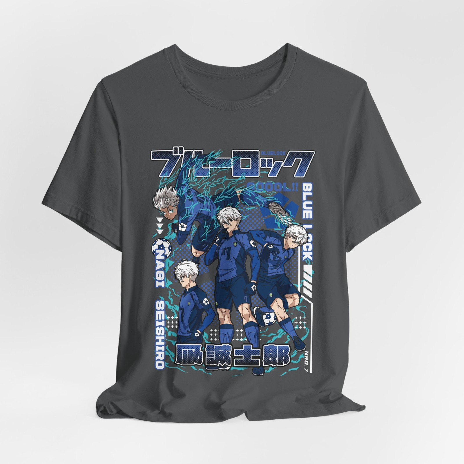 Blue Lock, Nagi Seishiro Collage Design | Anime Graphic Tee