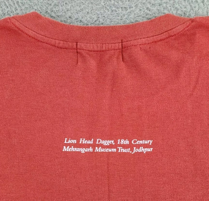 Lion Head Dagger Shirt Mens Large Mehrangarh Museum Shop Jodhpur India Adult A14