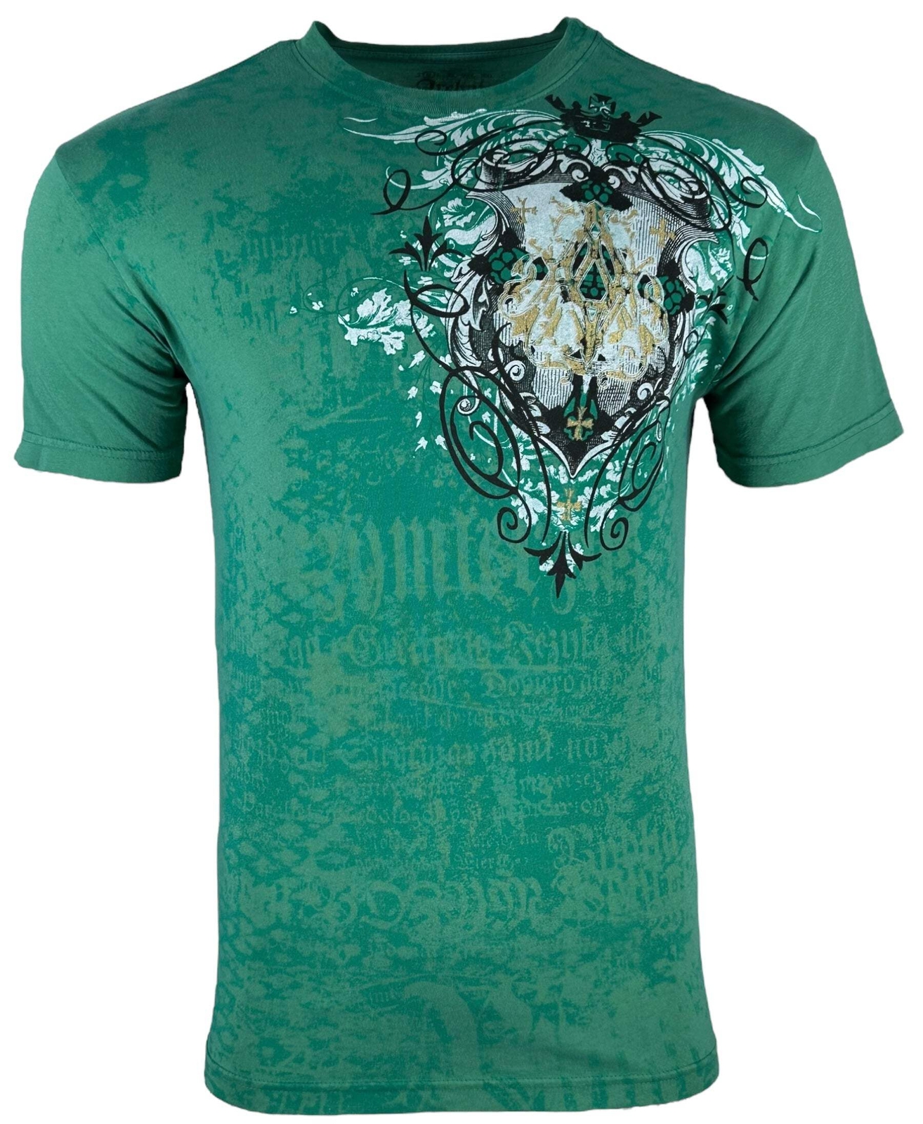 Archaic by Affliction Men’s T-Shirt Acle Biker Cross Y2K S-5XL