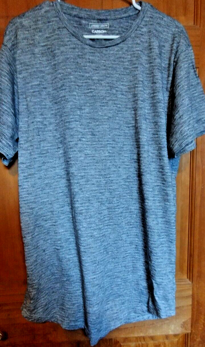 Carbon T Shirt Size XXL Longer Length Short Sleeve Grey Lightweight Comfortable