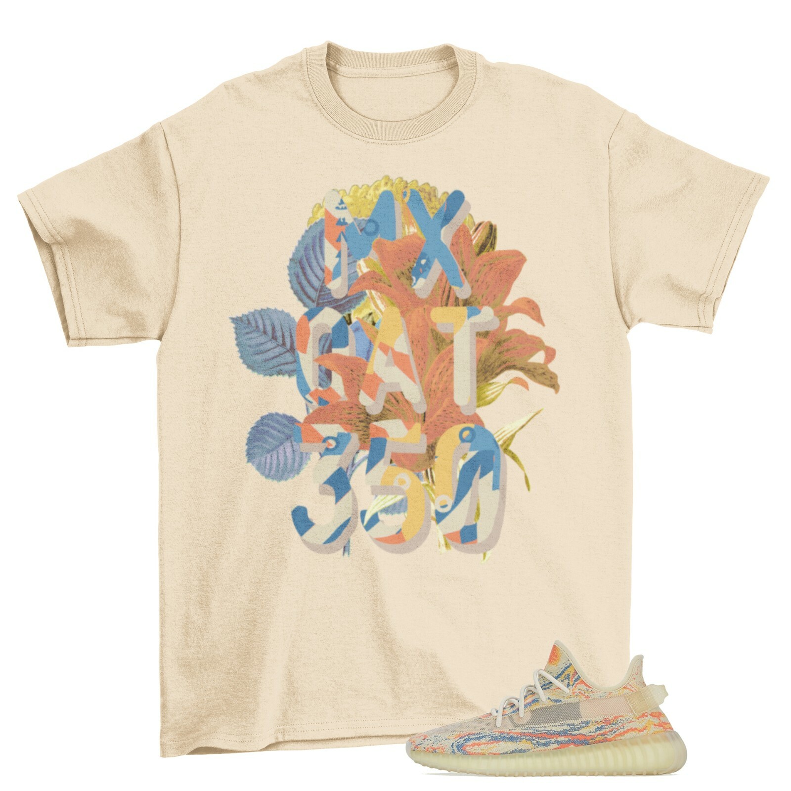 350 Floral Pattern Sneaker Shirt to Match Yeezy Boost 350 v2 MX Oat