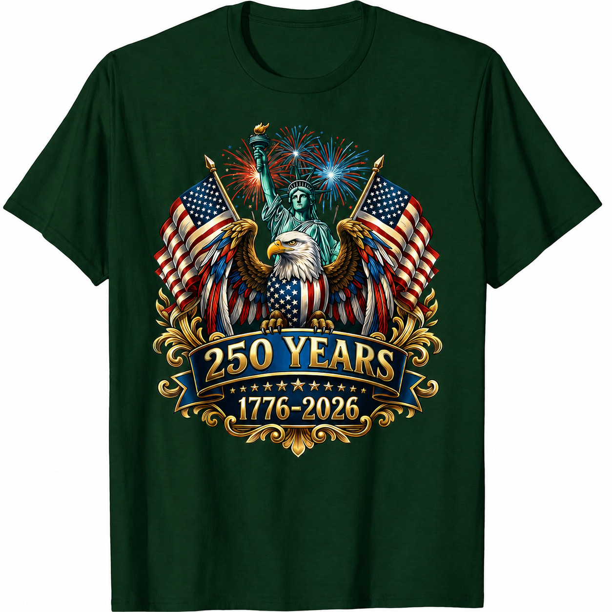 250th Anniversary USA 250 Year America Patriotic 4th of July T-Shirt