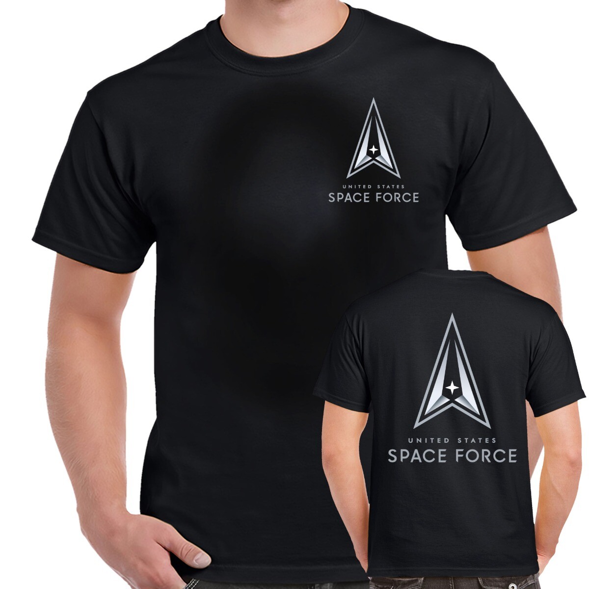 Space Force Delta Logo Double Sided Shirt