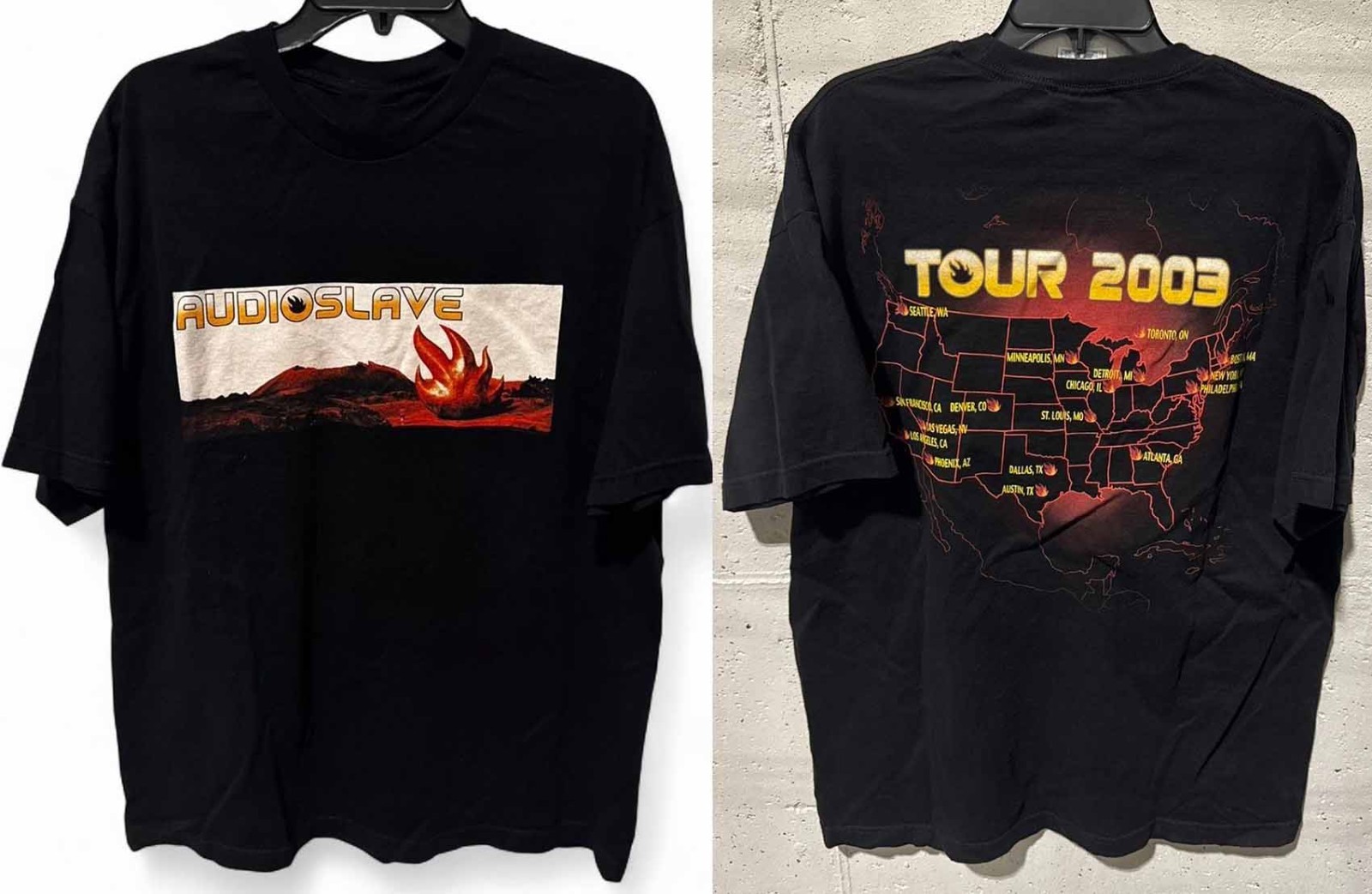 2 Sides 2003 Tour Audioslave Shirt Music Black Unisex S-5XL 1V0913
