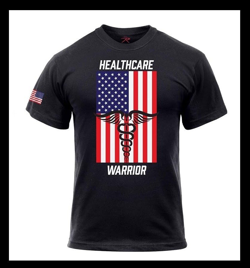 ROTHCO – HEALTHCARE WARRIOR / 60% COTTON 40% POLY / S-SLEEVE T-SHIRT (S)