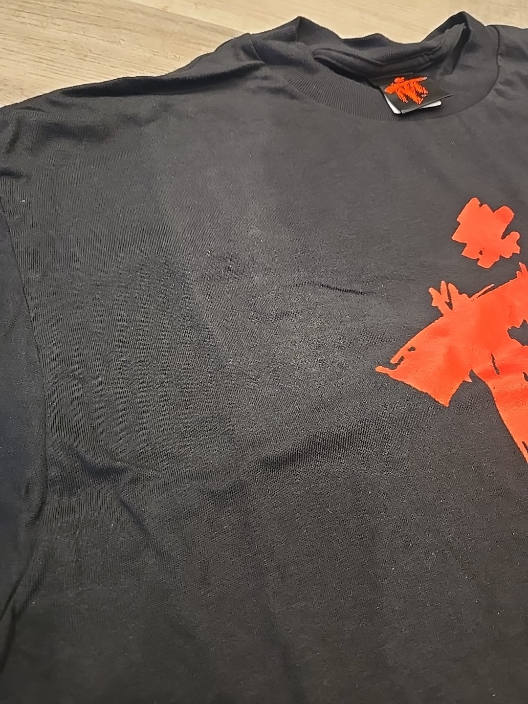 IRON Other Side Mike TYSON BOXING Black T SHIRT SAMURAI LOGO MT Deadstock XL
