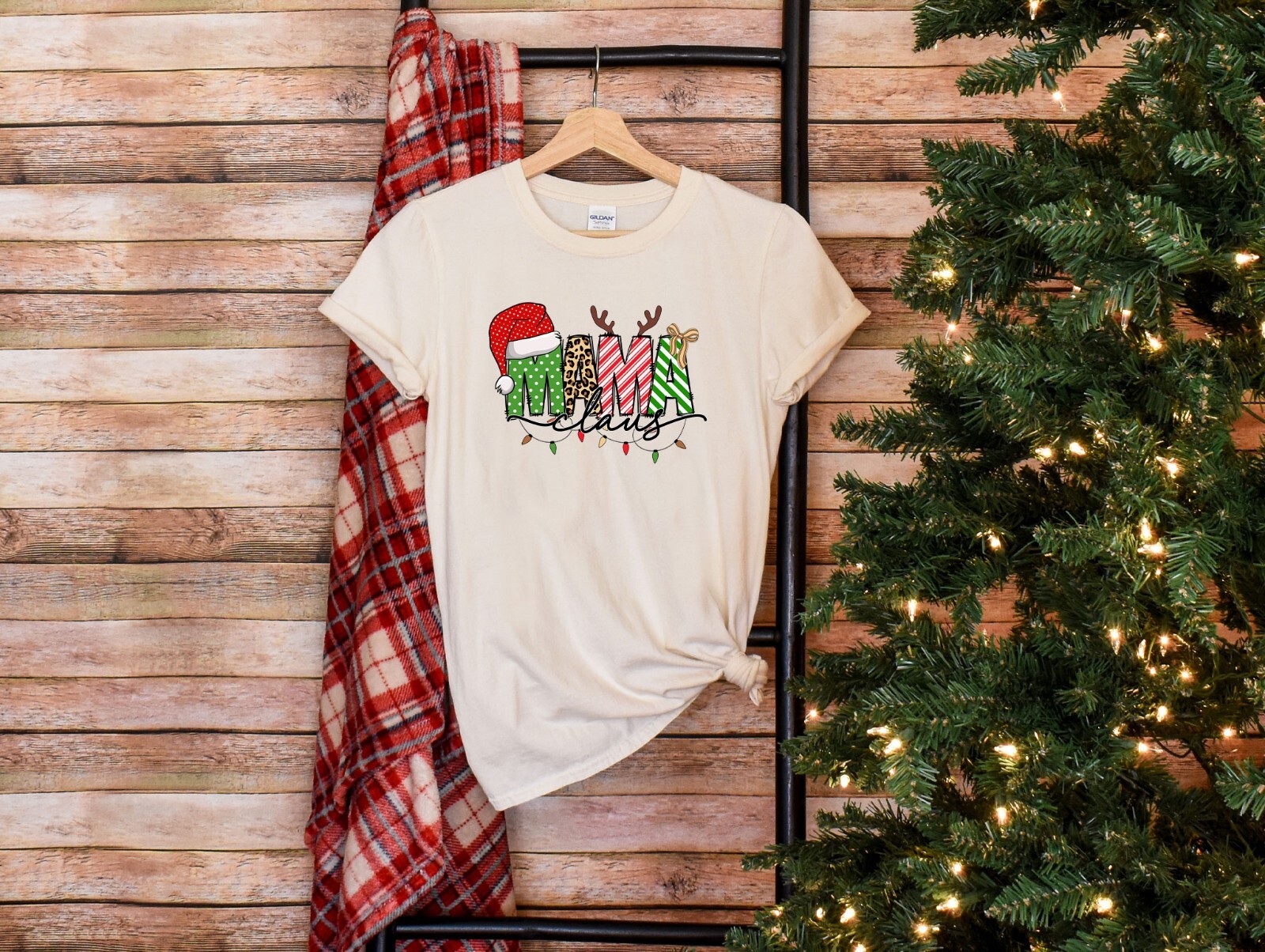 Mama Claus Shirt, Christmas Gift For Mom, New Year Family Tshirt, Christmas Tee