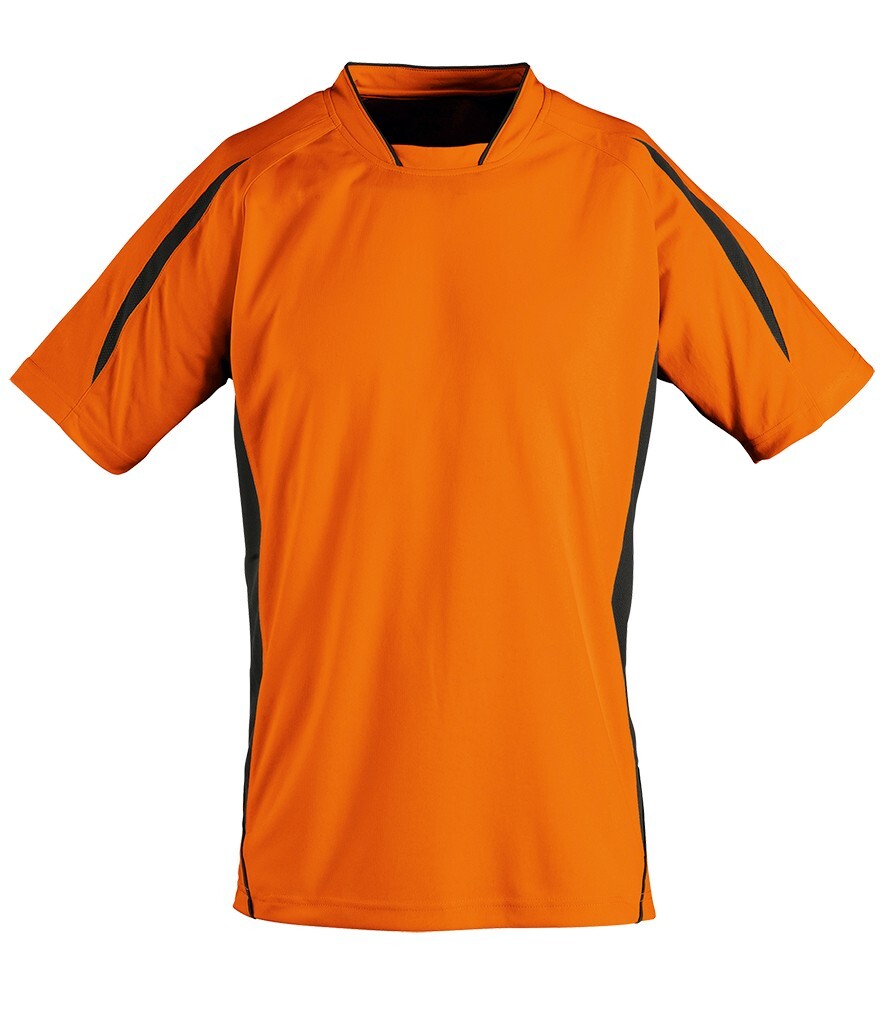 New Mens Sols 01638 Maracana Contrast performance T. Orange/Black L. T7548.
