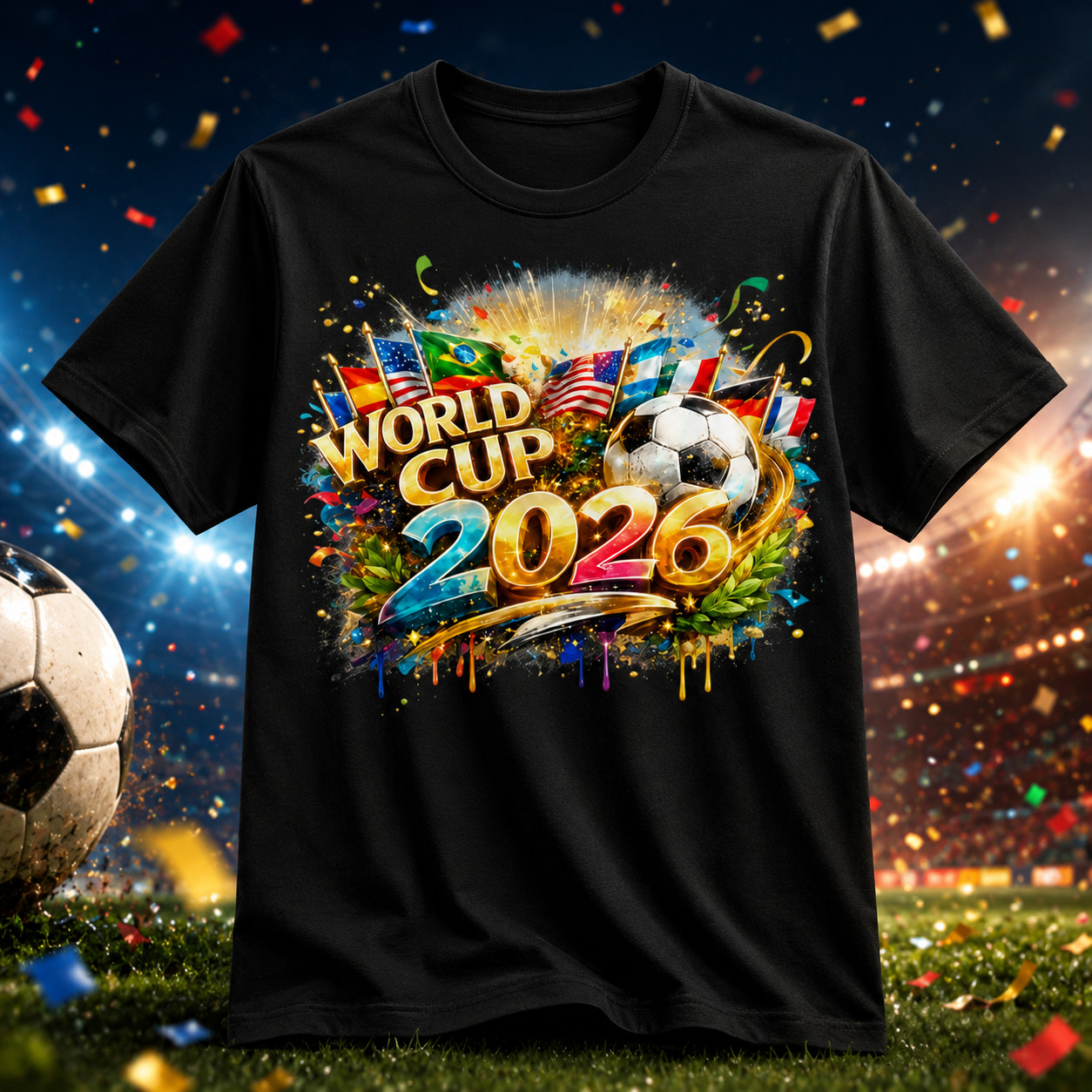 FIFA World Cup Official T-Shirt NWT Soccer Fan Tee All Sizes