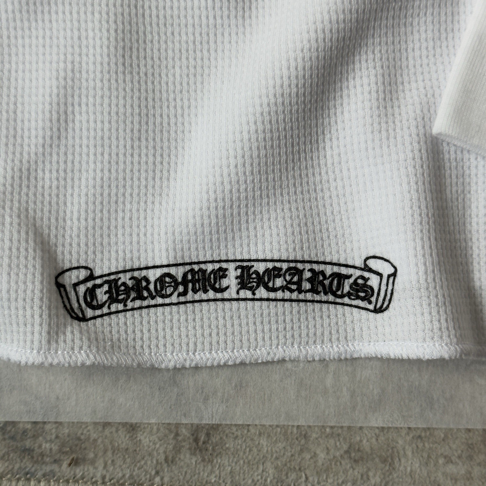 Chrome Hearts Vine Dagger Thermal Long Sleeve White *BRAND NEW*