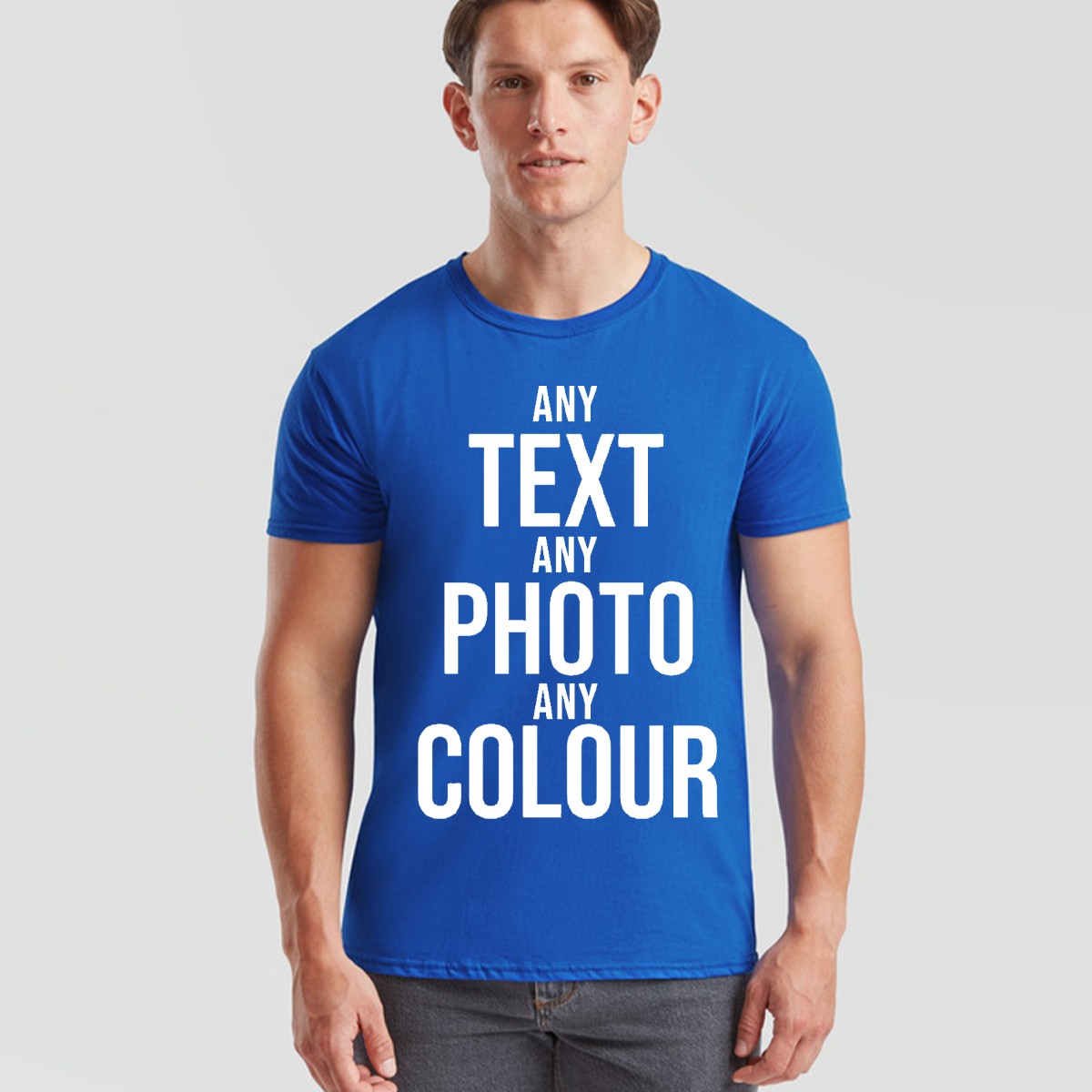 Custom Print Personalised Unisex Tshirt Customise Text Or Photo