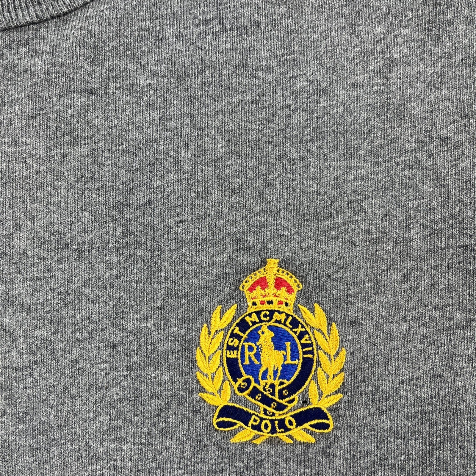 Polo Ralph Lauren Men’s Crest Logo Embroidered Classic Fit Heavy T-shirt Medium