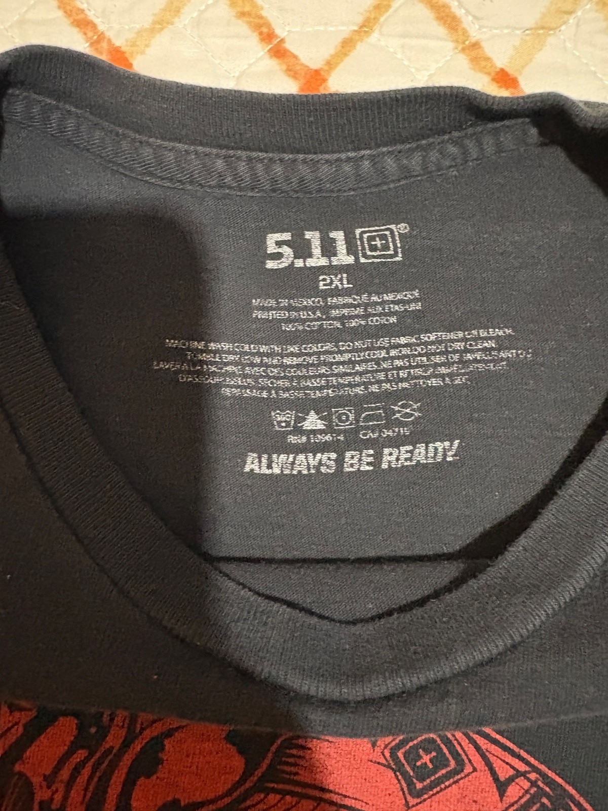 5.11 Tactical Don’t Tread On Me Shirt Mens 2XL Black Gadsden Snake Graphic Tee