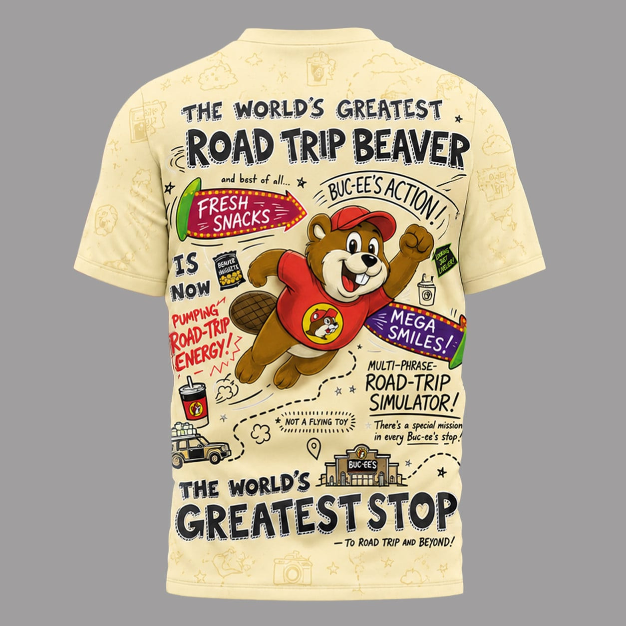 Buc-ees The world’s greatest road trip beaver Shirt – All Over Print