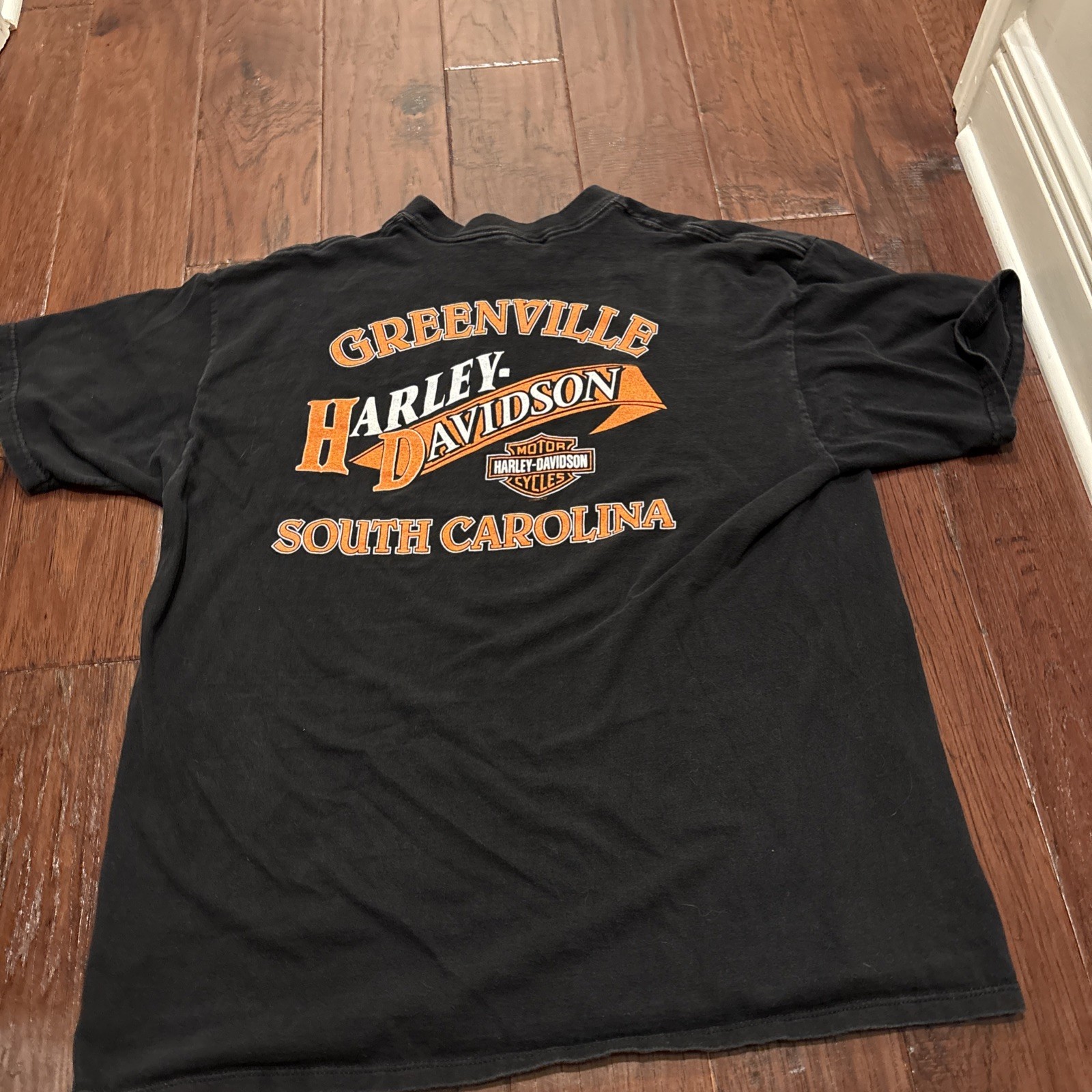 Vintage 1999 Harley Davidson Eagle Have a Nice Davidson T Shirt XXL Black Fade