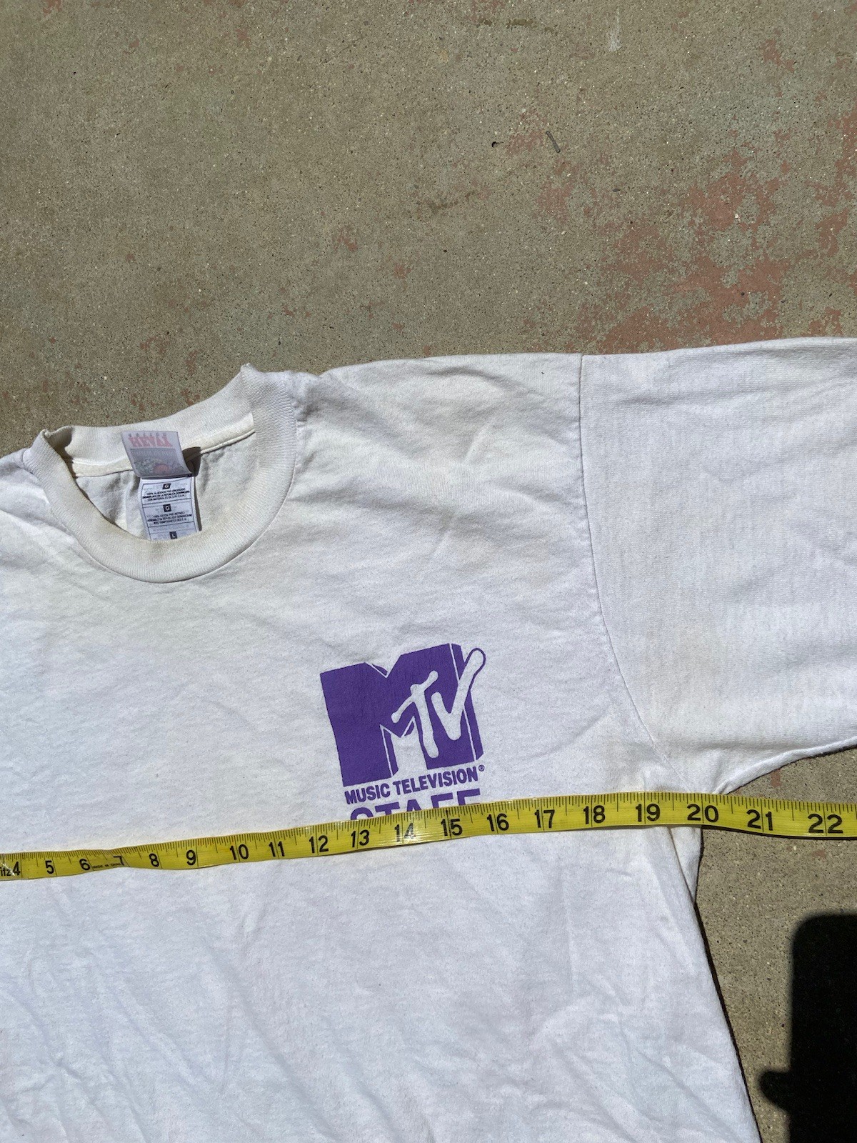 Vtg 90s MTV Staff Spring Break Beach Party T Shirt Sz L Festival 1999 Music Rare