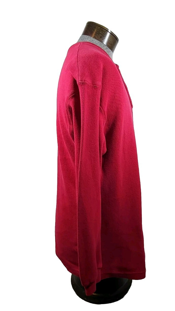 Vintage Enuf Thermal Shirt Tight Knit Heavyweight Spellout Logo Embroidered 1979